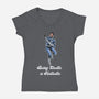 Elastic Fantastic-Womens-V-Neck-Tee-zascanauta