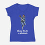 Elastic Fantastic-Womens-V-Neck-Tee-zascanauta