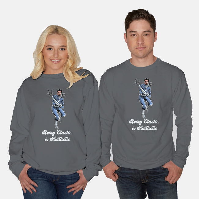 Elastic Fantastic-Unisex-Crew Neck-Sweatshirt-zascanauta
