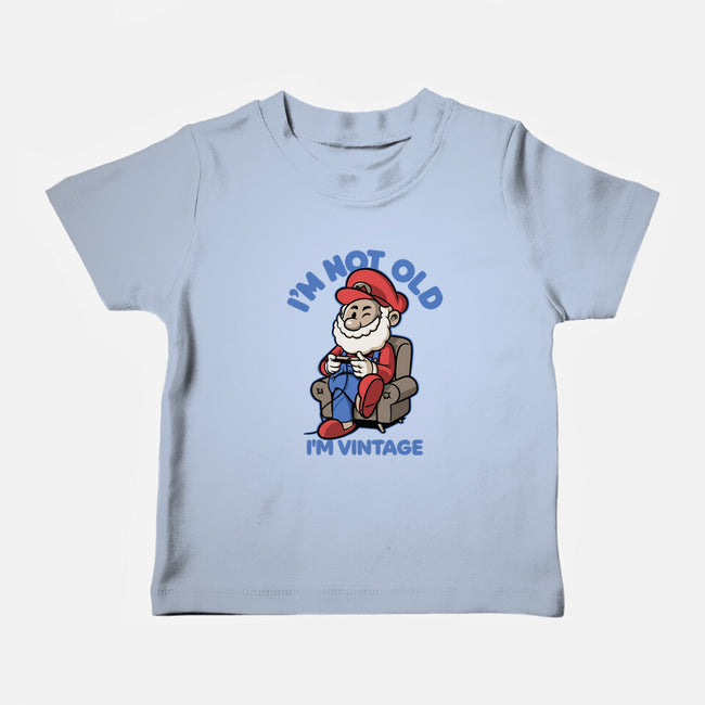 I Am Just Vintage-Baby-Basic-Tee-Popnotic