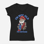 I Am Just Vintage-Womens-V-Neck-Tee-Popnotic