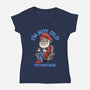 I Am Just Vintage-Womens-V-Neck-Tee-Popnotic