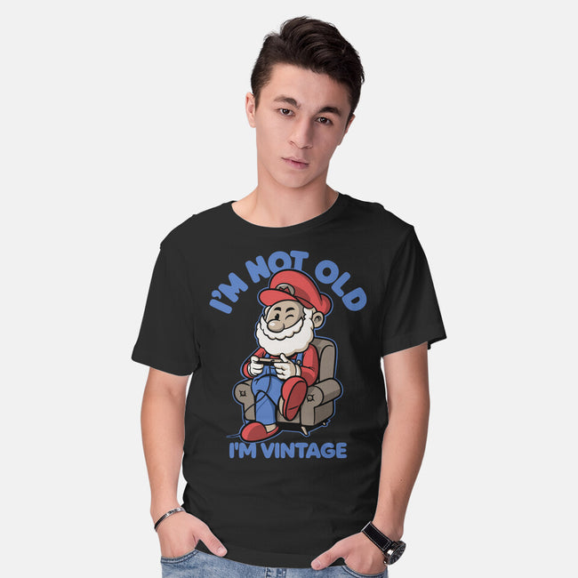 I Am Just Vintage-Mens-Basic-Tee-Popnotic