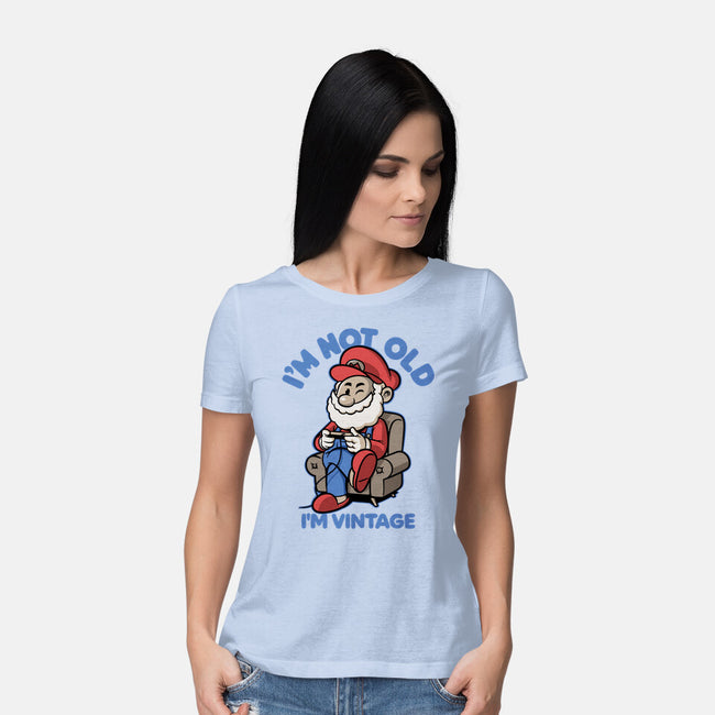 I Am Just Vintage-Womens-Basic-Tee-Popnotic