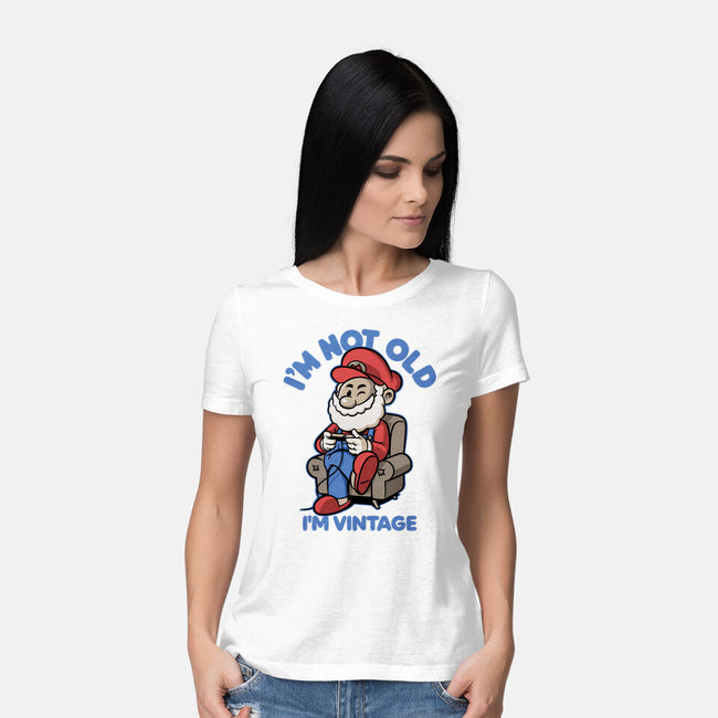 I Am Just Vintage-Womens-Basic-Tee-Popnotic