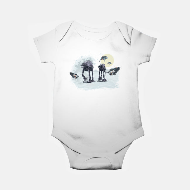 The Great Wave Of Snow-Baby-Basic-Onesie-zascanauta