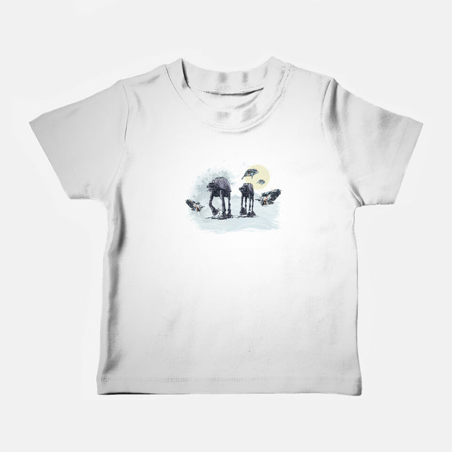The Great Wave Of Snow-Baby-Basic-Tee-zascanauta