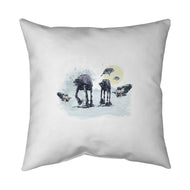 The Great Wave Of Snow-None-Removable Cover w Insert-Throw Pillow-zascanauta