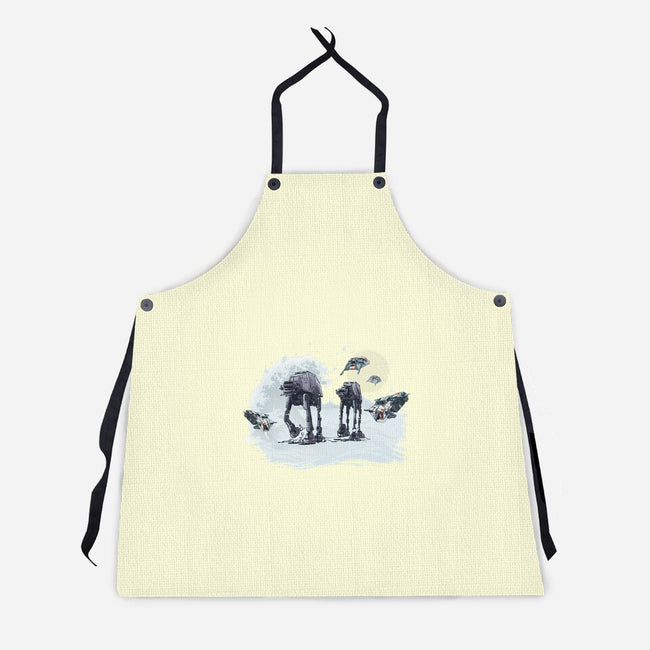 The Great Wave Of Snow-Unisex-Kitchen-Apron-zascanauta