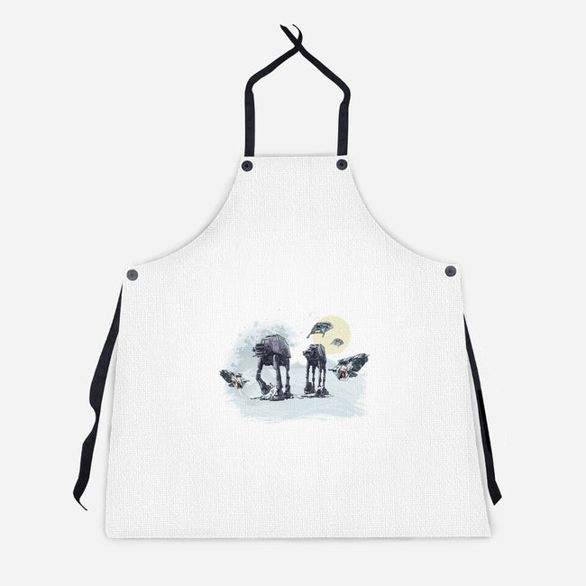 The Great Wave Of Snow-Unisex-Kitchen-Apron-zascanauta