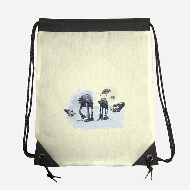 The Great Wave Of Snow-None-Drawstring-Bag-zascanauta