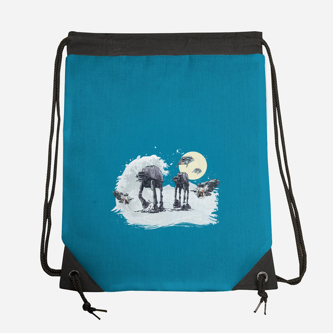 The Great Wave Of Snow-None-Drawstring-Bag-zascanauta