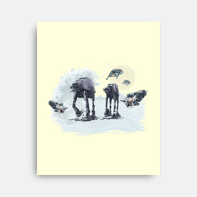 The Great Wave Of Snow-None-Stretched-Canvas-zascanauta