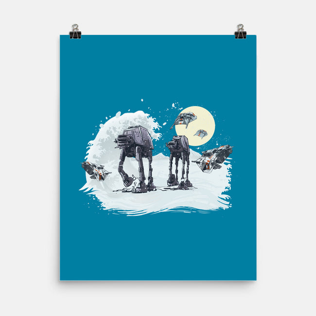 The Great Wave Of Snow-None-Matte-Poster-zascanauta