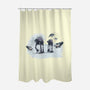 The Great Wave Of Snow-None-Polyester-Shower Curtain-zascanauta