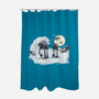 The Great Wave Of Snow-None-Polyester-Shower Curtain-zascanauta