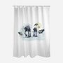 The Great Wave Of Snow-None-Polyester-Shower Curtain-zascanauta
