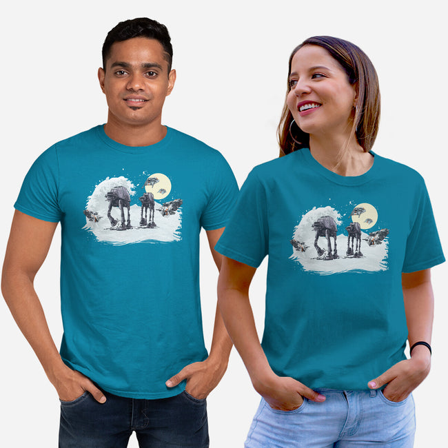 The Great Wave Of Snow-Unisex-Basic-Tee-zascanauta