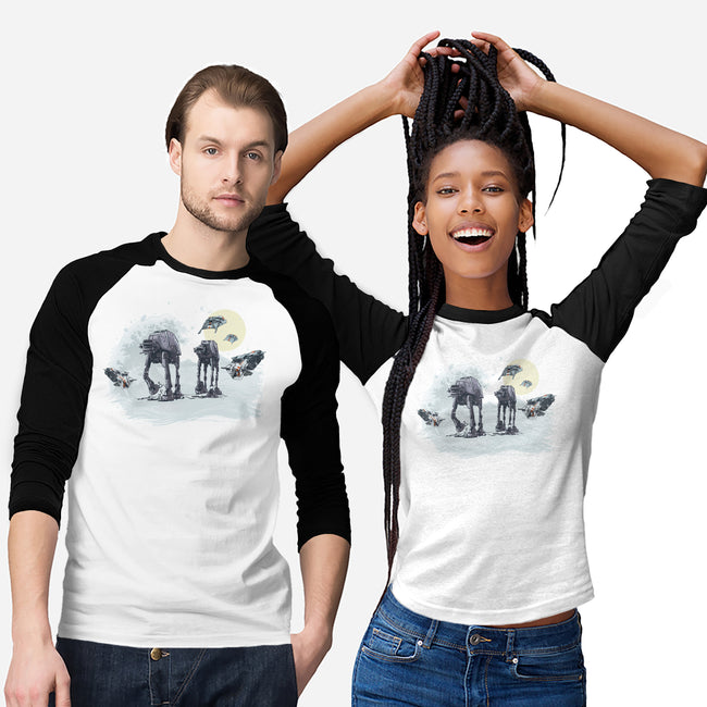 The Great Wave Of Snow-Unisex-Baseball-Tee-zascanauta