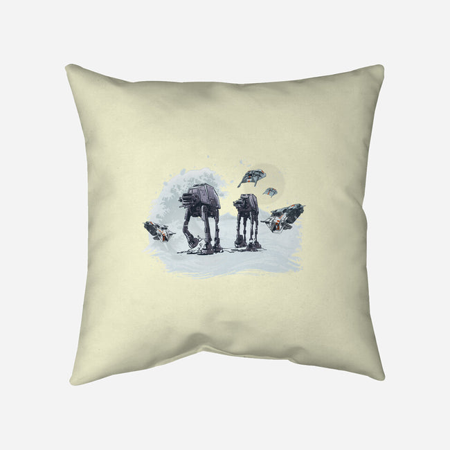 The Great Wave Of Snow-None-Removable Cover w Insert-Throw Pillow-zascanauta