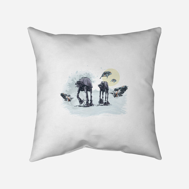 The Great Wave Of Snow-None-Removable Cover w Insert-Throw Pillow-zascanauta