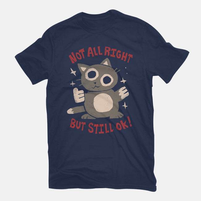Not All Right But Still Ok-Womens-Fitted-Tee-eduely