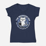 The Meowdem Era-Womens-V-Neck-Tee-Lorets