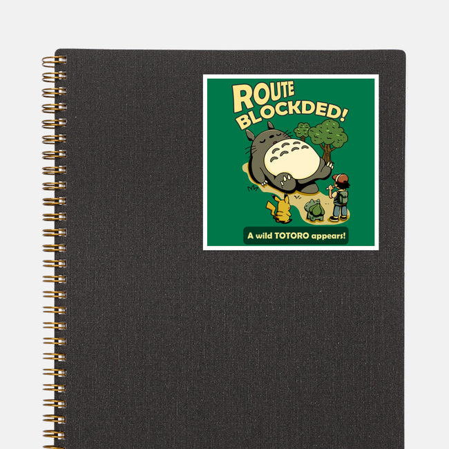 Route Blocked-None-Glossy-Sticker-JamesQJO