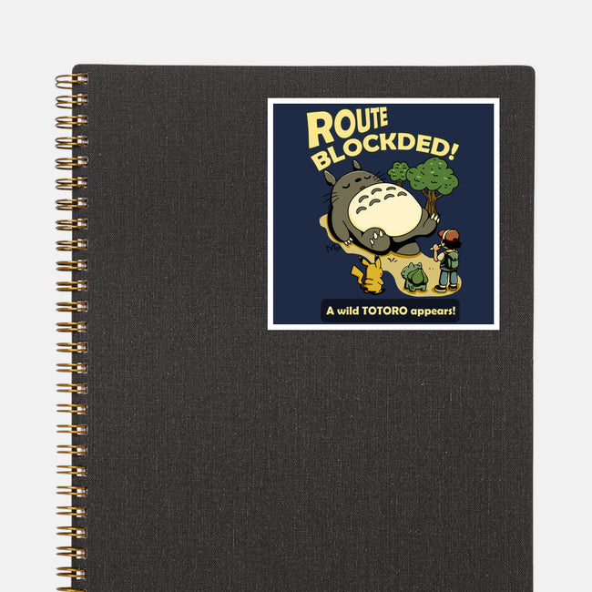 Route Blocked-None-Glossy-Sticker-JamesQJO