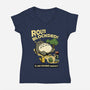 Route Blocked-Womens-V-Neck-Tee-JamesQJO
