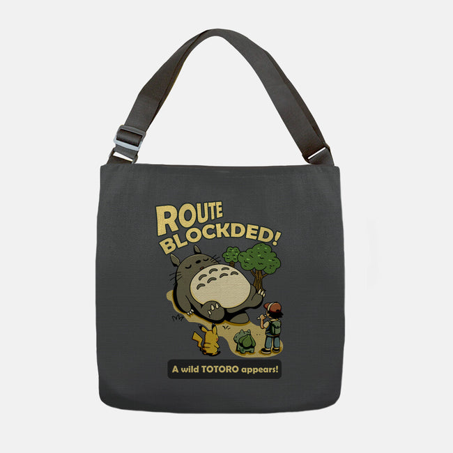 Route Blocked-None-Adjustable Tote-Bag-JamesQJO