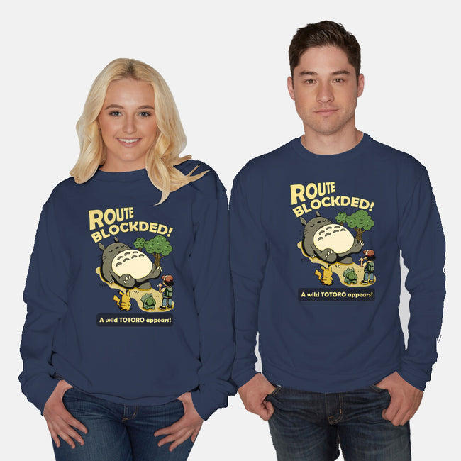 Route Blocked-Unisex-Crew Neck-Sweatshirt-JamesQJO