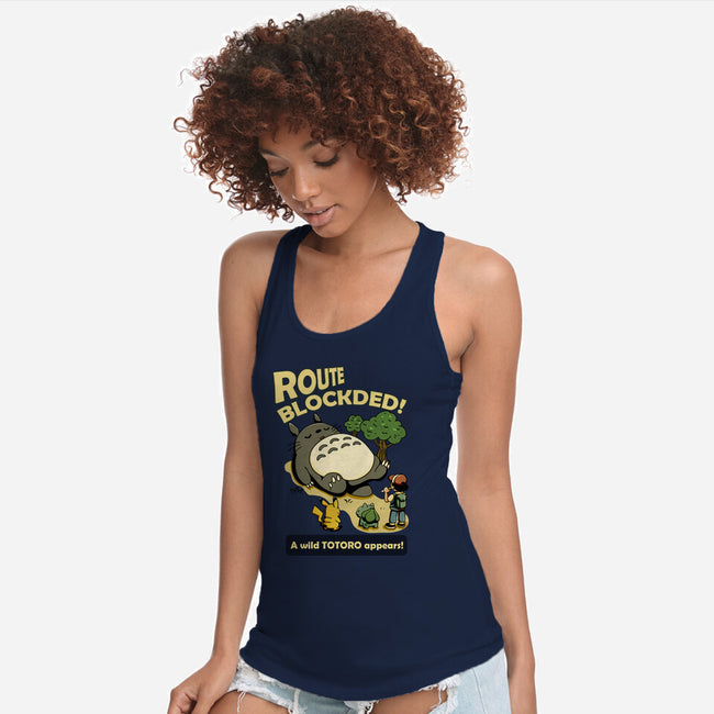 Route Blocked-Womens-Racerback-Tank-JamesQJO