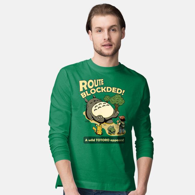 Route Blocked-Mens-Long Sleeved-Tee-JamesQJO