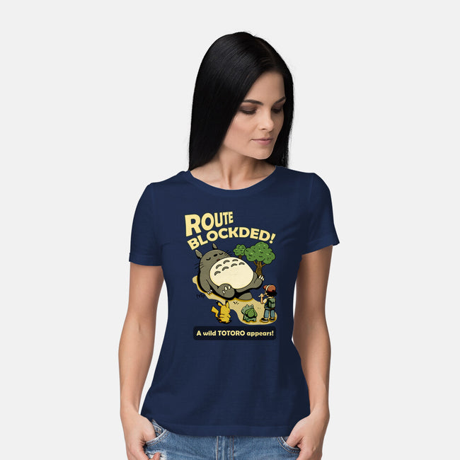 Route Blocked-Womens-Basic-Tee-JamesQJO