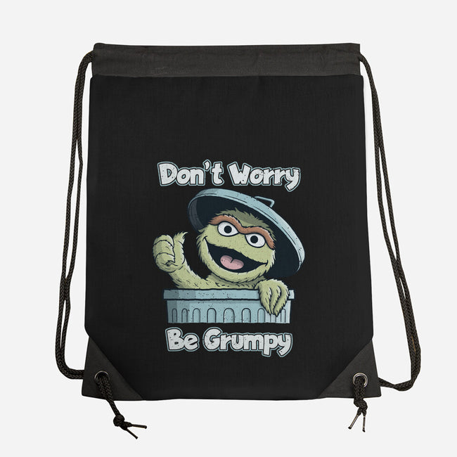 Don't Worry Be Grumpy-None-Drawstring-Bag-NMdesign
