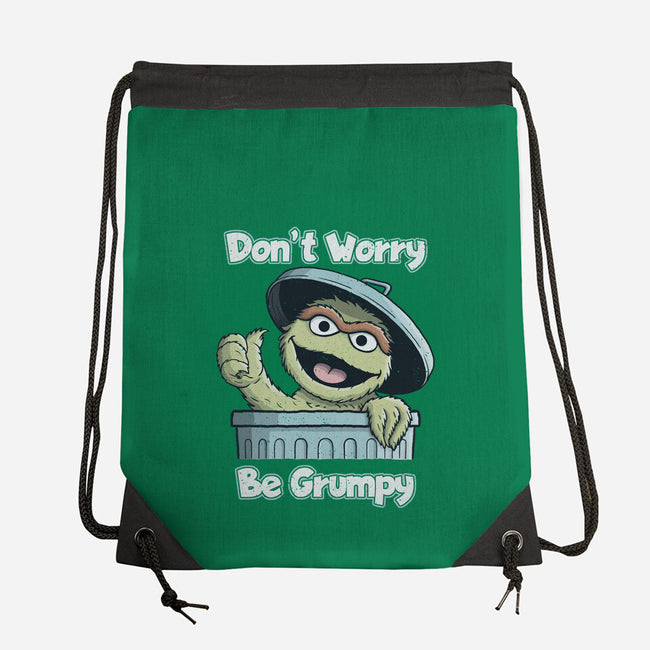 Don't Worry Be Grumpy-None-Drawstring-Bag-NMdesign
