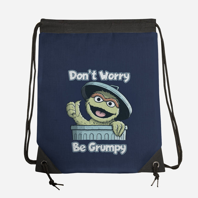 Don't Worry Be Grumpy-None-Drawstring-Bag-NMdesign