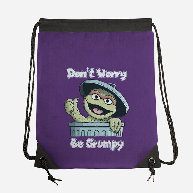 Don't Worry Be Grumpy-None-Drawstring-Bag-NMdesign