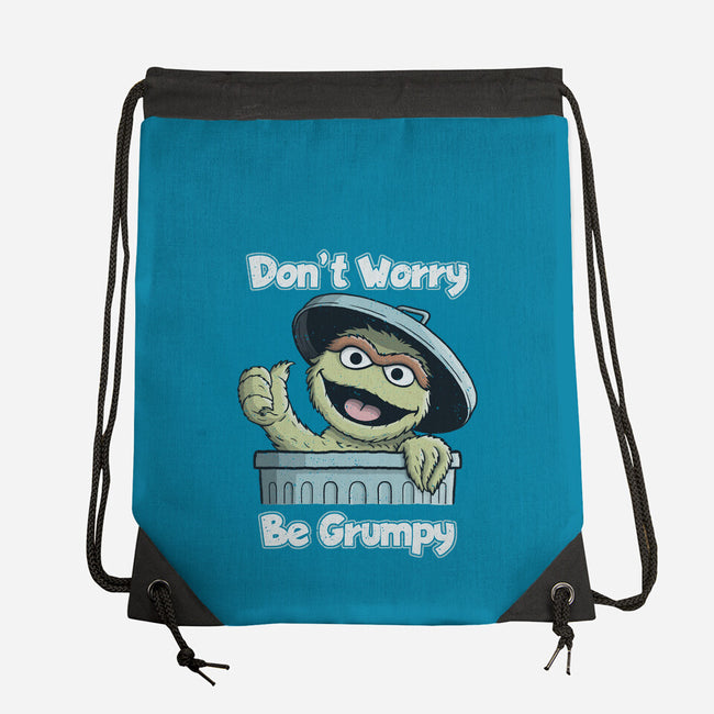 Don't Worry Be Grumpy-None-Drawstring-Bag-NMdesign