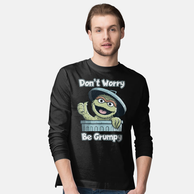 Don't Worry Be Grumpy-Mens-Long Sleeved-Tee-NMdesign