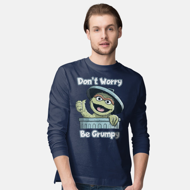 Don't Worry Be Grumpy-Mens-Long Sleeved-Tee-NMdesign