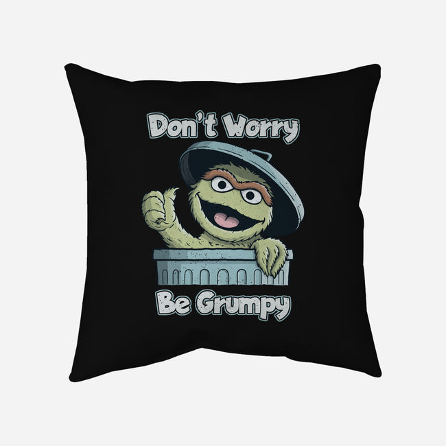 Don't Worry Be Grumpy-None-Removable Cover w Insert-Throw Pillow-NMdesign