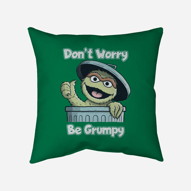 Don't Worry Be Grumpy-None-Removable Cover w Insert-Throw Pillow-NMdesign