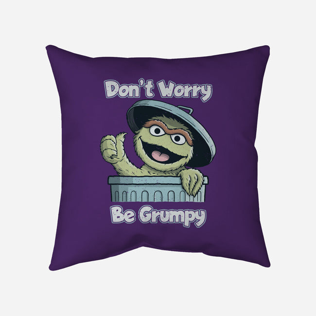 Don't Worry Be Grumpy-None-Removable Cover w Insert-Throw Pillow-NMdesign