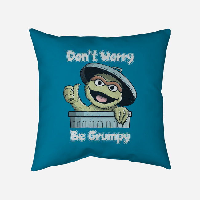 Don't Worry Be Grumpy-None-Removable Cover w Insert-Throw Pillow-NMdesign