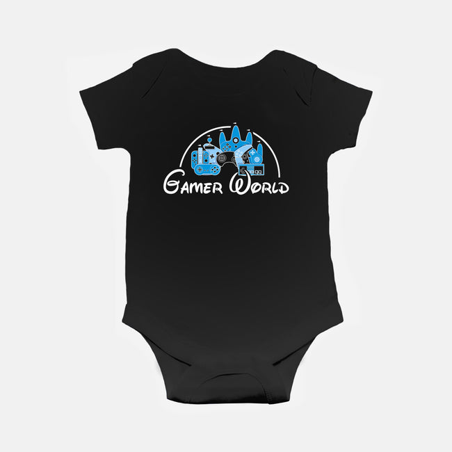 Gamer World-Baby-Basic-Onesie-NMdesign