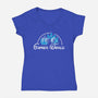 Gamer World-Womens-V-Neck-Tee-NMdesign