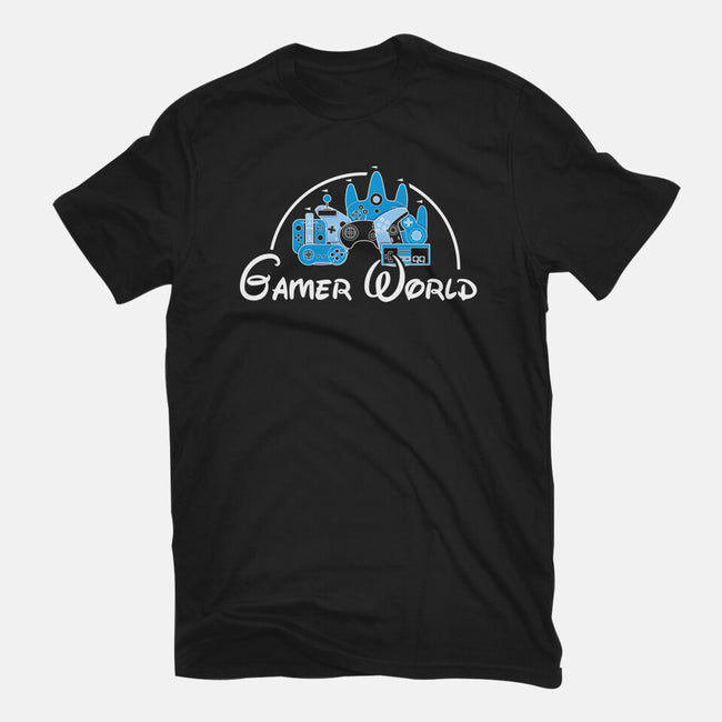 Gamer World-Womens-Fitted-Tee-NMdesign