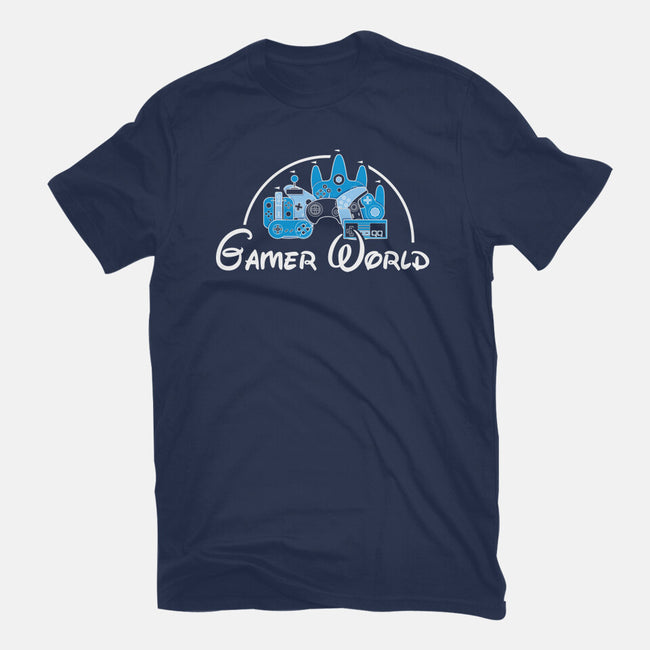 Gamer World-Womens-Fitted-Tee-NMdesign